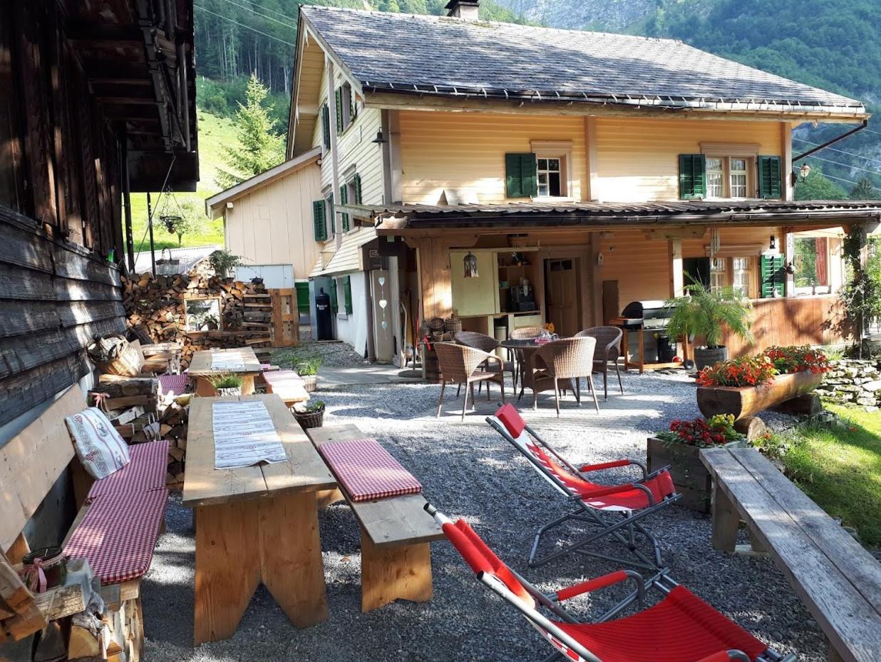Отель Berggasthaus Obbort Linthal Экстерьер фото
